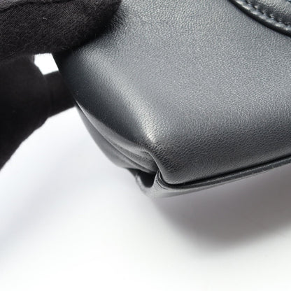 トップハンドル Vステッチ 2WAY チェーンショルダーバッグ ラムスキン ネイビー ゴールド金具 シャネル バッグ CHANEL