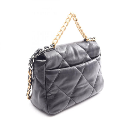 19 ディズヌフ マトラッセ コンビ金具 2WAY チェーンショルダーバッグ ラムスキン ブラック シャネル バッグ CHANEL
