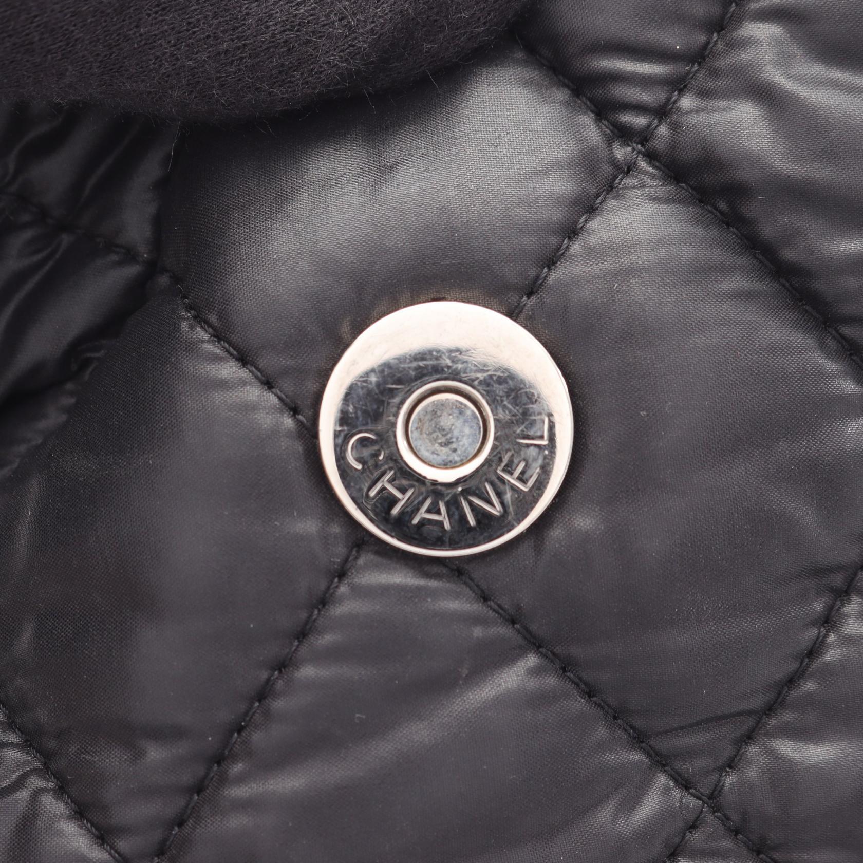 コココクーン バックパック リュックサック ナイロン レザー ブラック シルバー金具 シャネル バッグ CHANEL