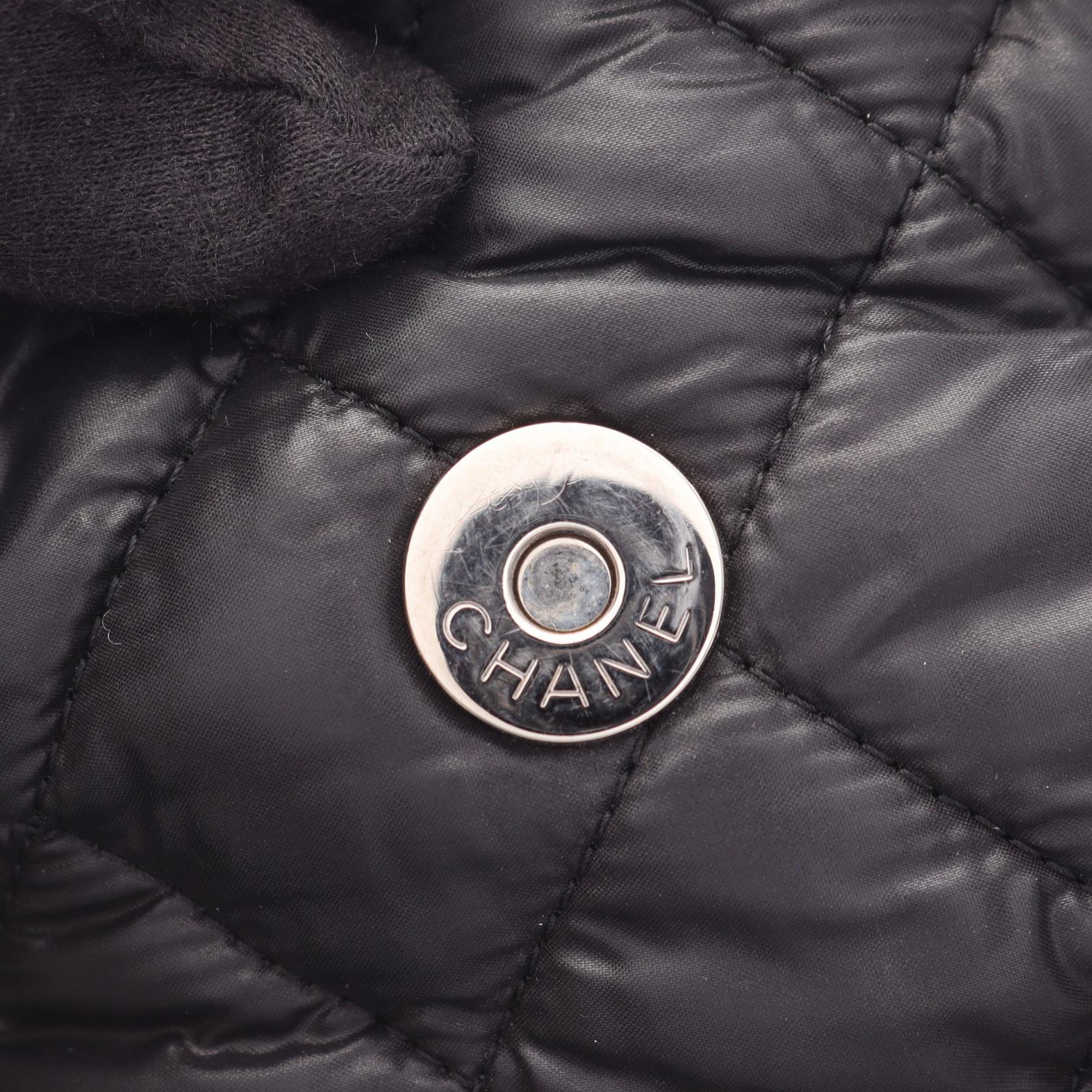 コココクーン バックパック リュックサック ナイロン レザー ブラック シルバー金具 シャネル バッグ CHANEL