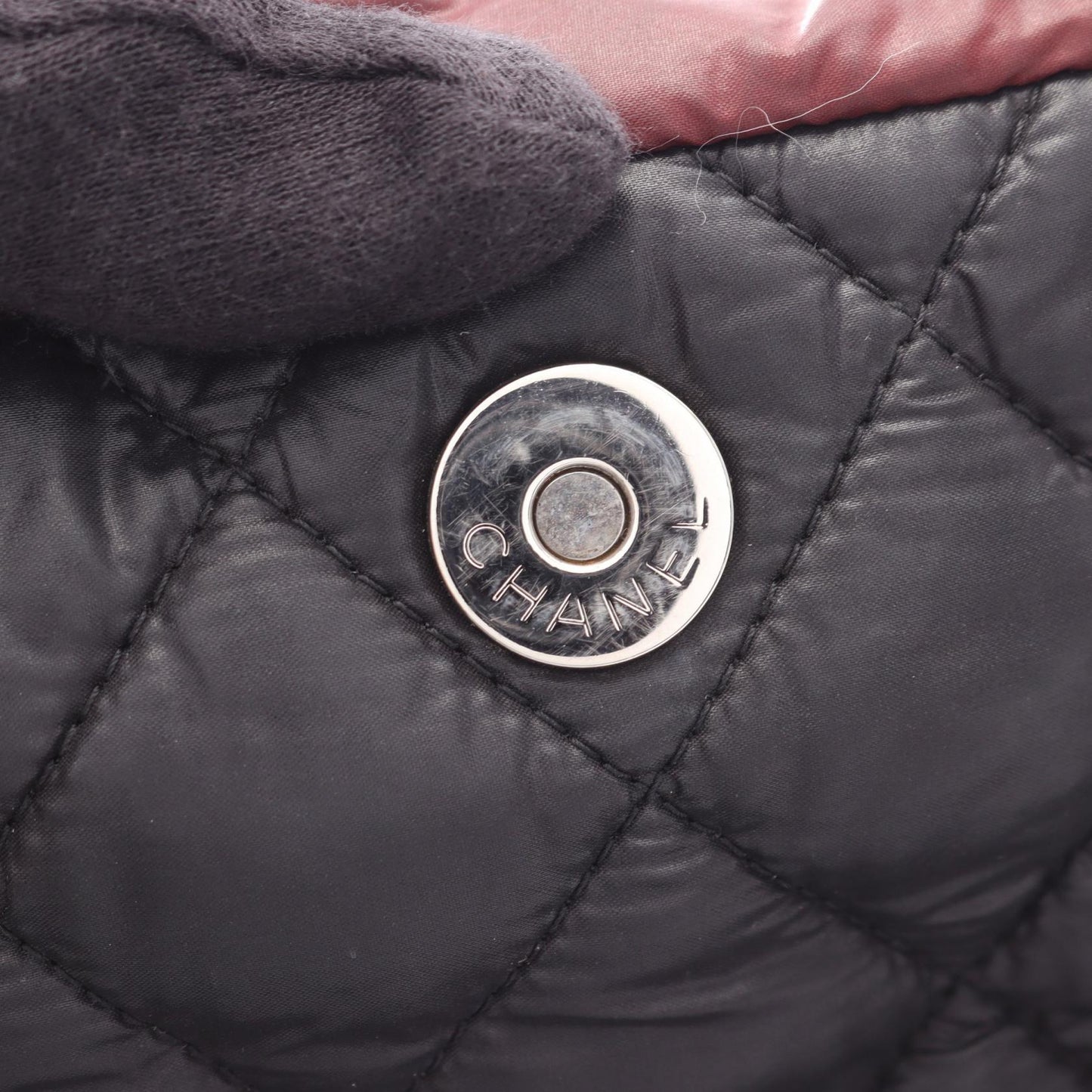 コココクーン バックパック リュックサック ナイロン レザー ブラック シルバー金具 シャネル バッグ CHANEL
