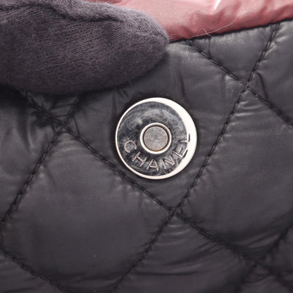 コココクーン バックパック リュックサック ナイロン レザー ブラック シルバー金具 シャネル バッグ CHANEL
