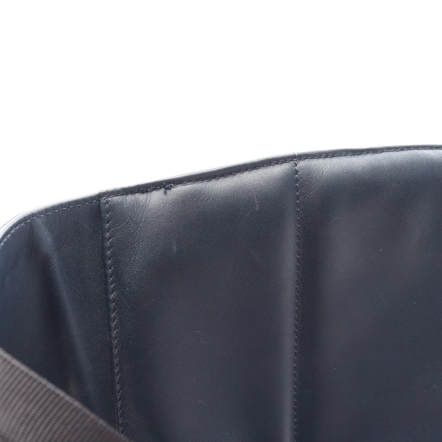 イントレチャート ウエストバッグ レザー ネイビー ボッテガヴェネタ バッグ BOTTEGA VENETA