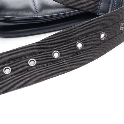 イントレチャート ウエストバッグ レザー ネイビー ボッテガヴェネタ バッグ BOTTEGA VENETA