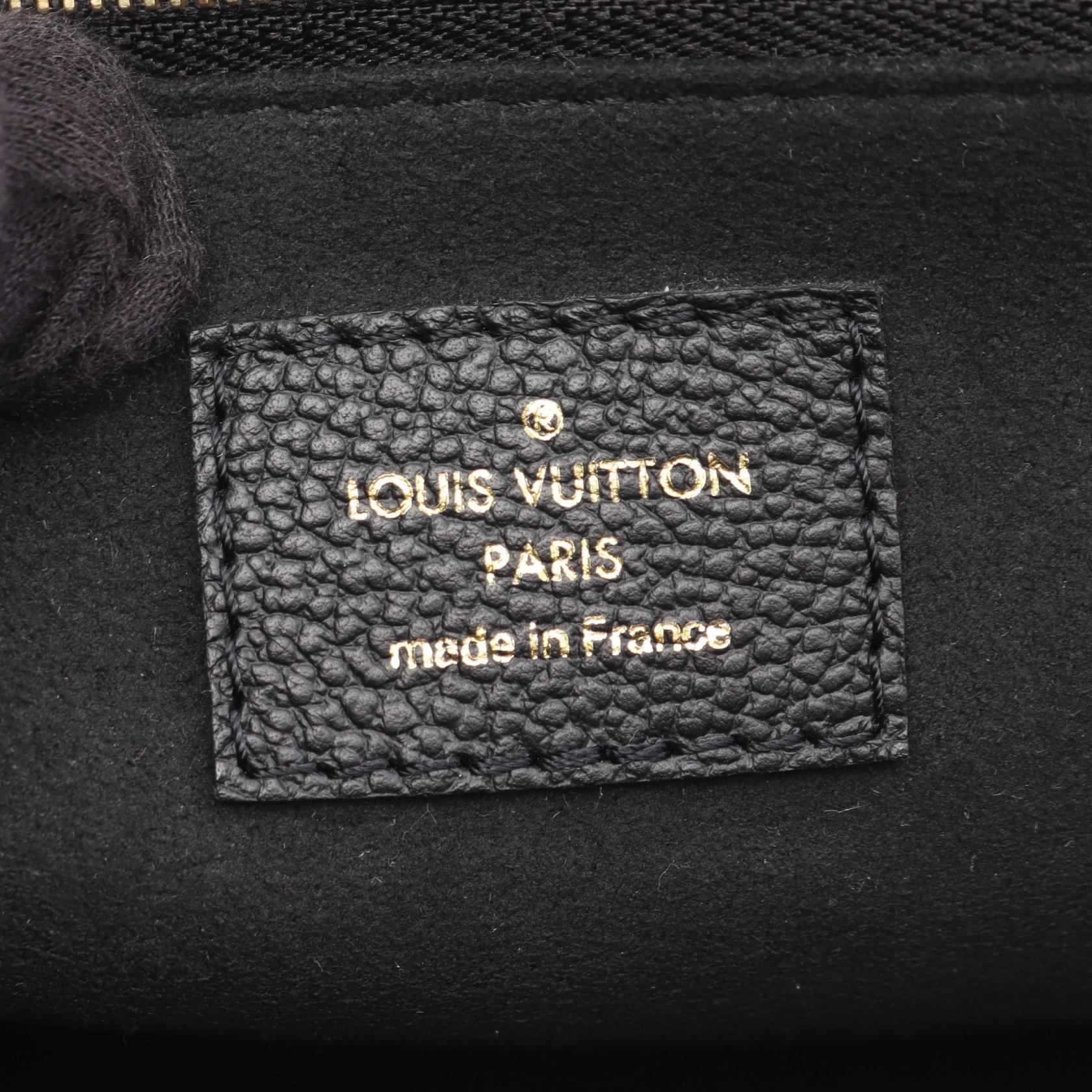 ヴァヴァンPM モノグラムアンプラント ノワール Wチェーンショルダーバッグ レザー ブラック ルイヴィトン バッグ LOUIS VUITTON