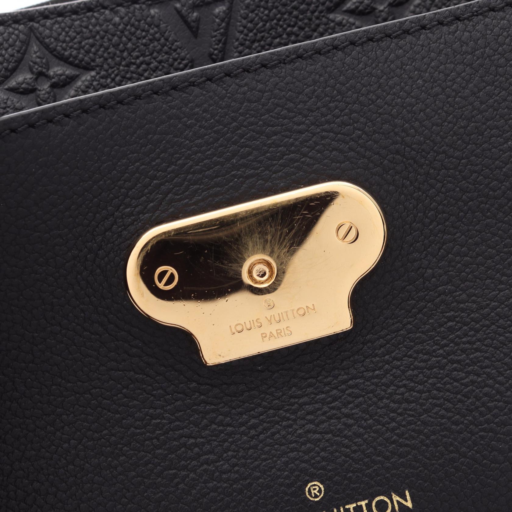 ヴァヴァンPM モノグラムアンプラント ノワール Wチェーンショルダーバッグ レザー ブラック ルイヴィトン バッグ LOUIS VUITTON