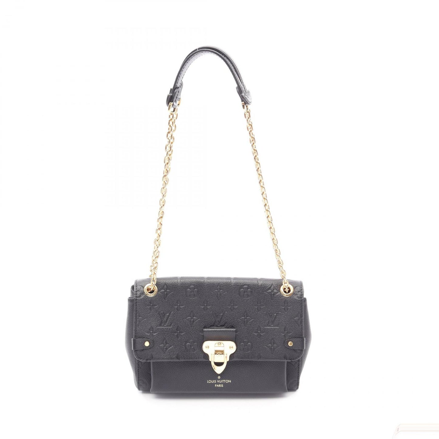 ヴァヴァンPM モノグラムアンプラント ノワール Wチェーンショルダーバッグ レザー ブラック ルイヴィトン バッグ LOUIS VUITTON