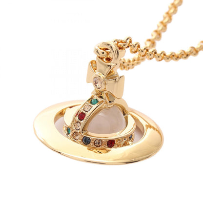 NEW TINY ORB ネックレス GP ラインストーン ゴールド マルチカラー ヴィヴィアンウエストウッド アクセサリー Vivienne Westwood