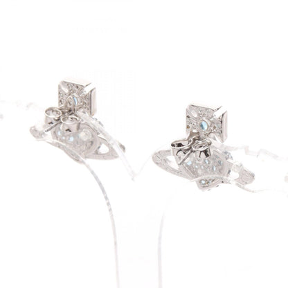 AGNATHA ピアス ラインストーン シルバー ブルー ヴィヴィアンウエストウッド アクセサリー Vivienne Westwood