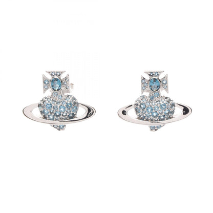 AGNATHA ピアス ラインストーン シルバー ブルー ヴィヴィアンウエストウッド アクセサリー Vivienne Westwood