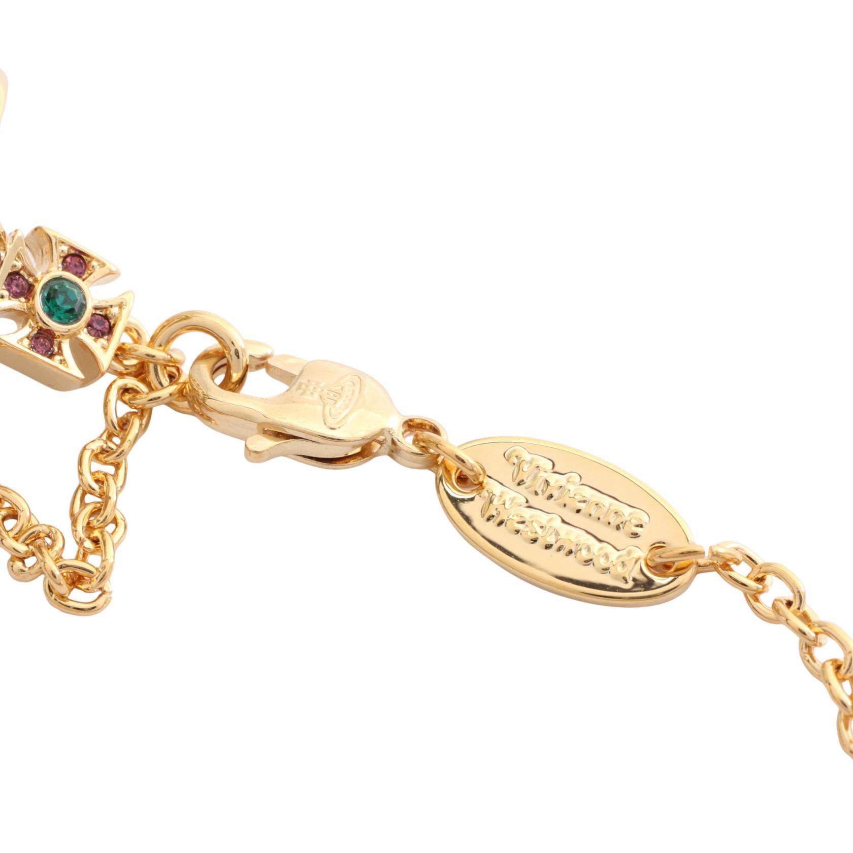 KIKA ORB ブレスレット GP ラインストーン ゴールド マルチカラー ヴィヴィアンウエストウッド アクセサリー Vivienne Westwood