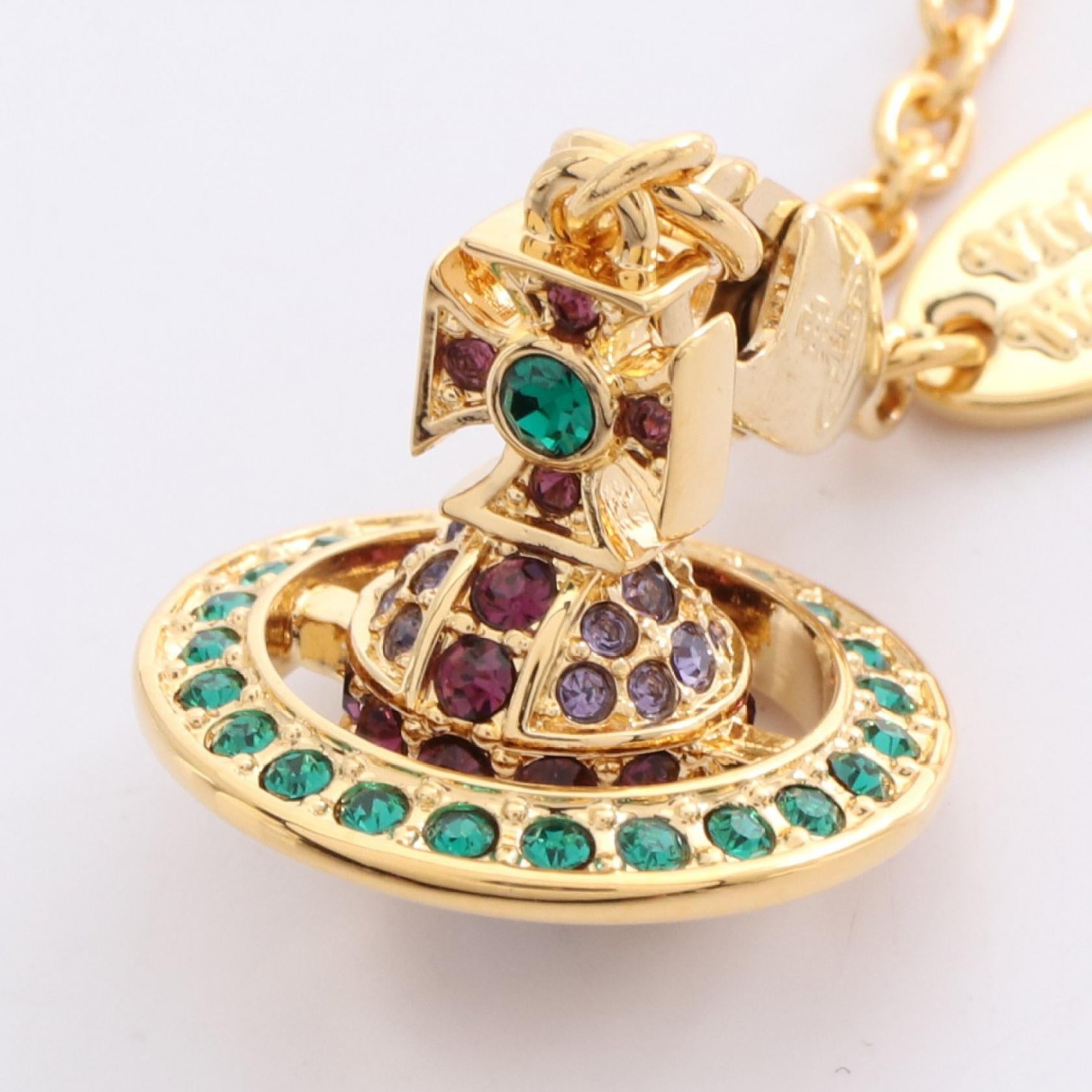 KIKA ORB ブレスレット GP ラインストーン ゴールド マルチカラー ヴィヴィアンウエストウッド アクセサリー Vivienne Westwood