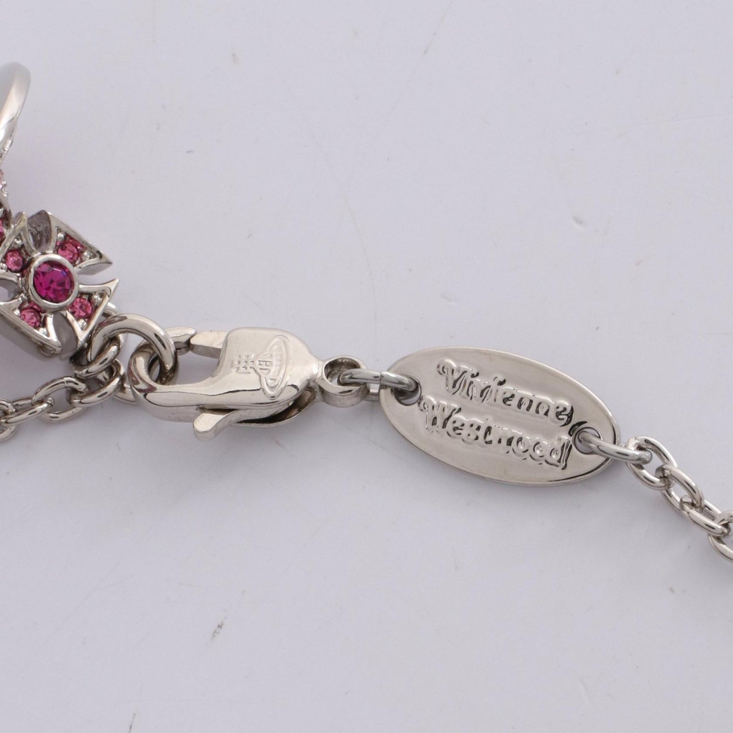 KIKA ORB ブレスレット ラインストーン シルバー ピンク ヴィヴィアンウエストウッド アクセサリー Vivienne Westwood