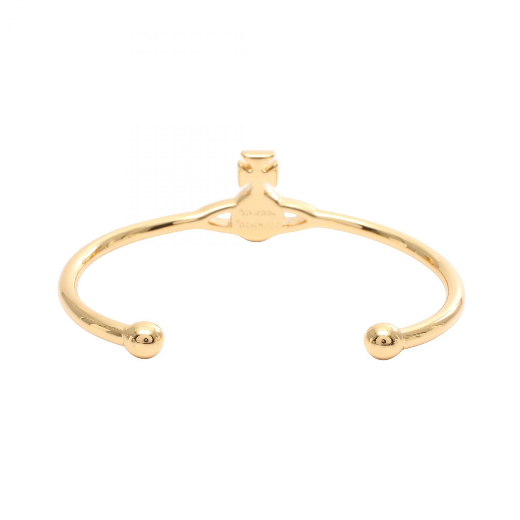 GRACE BAS RELIEF バングル GP ラインストーン ゴールド クリア ヴィヴィアンウエストウッド アクセサリー Vivienne Westwood