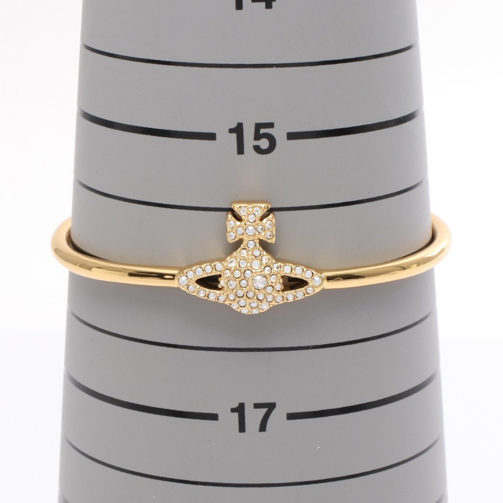 GRACE BAS RELIEF バングル GP ラインストーン ゴールド クリア ヴィヴィアンウエストウッド アクセサリー Vivienne Westwood