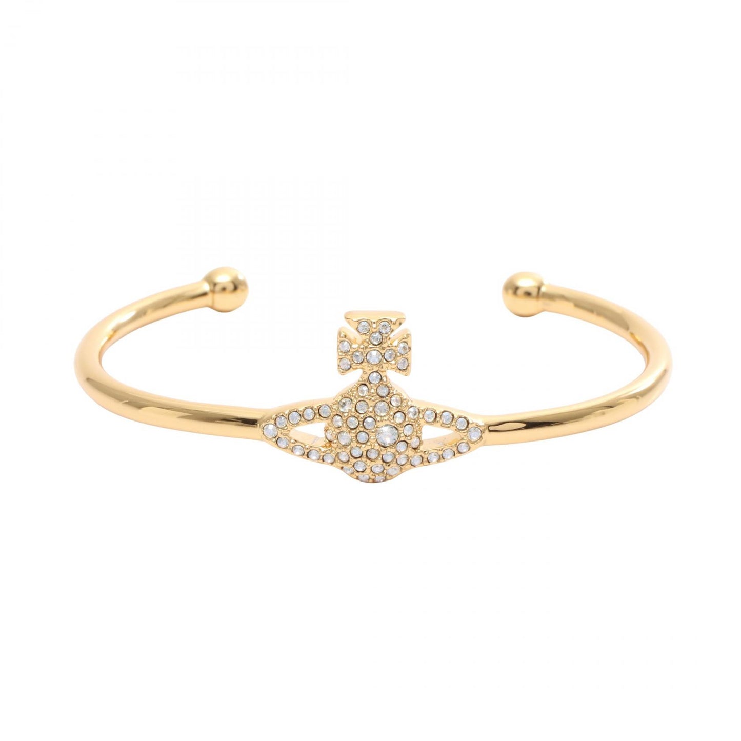 GRACE BAS RELIEF バングル GP ラインストーン ゴールド クリア ヴィヴィアンウエストウッド アクセサリー Vivienne Westwood