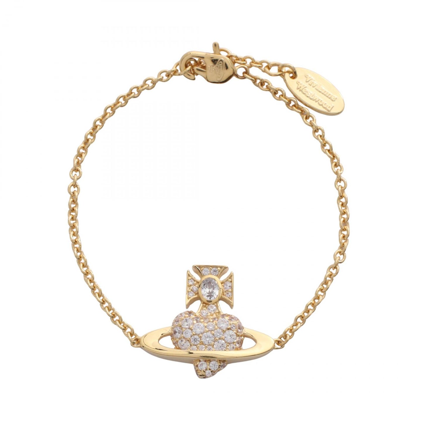 AGNATHA BRACELET ブレスレット GP ラインストーン ゴールド クリア ヴィヴィアンウエストウッド アクセサリー Vivienne Westwood