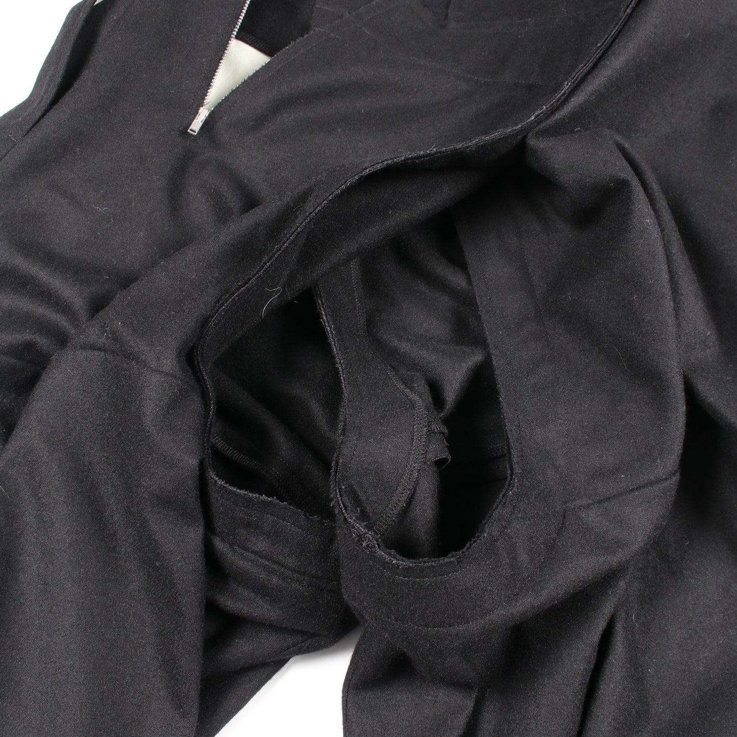 変形 サルエルパンツ ウール ナイロン ブラック コムデギャルソン ボトムス Comme des Garcons