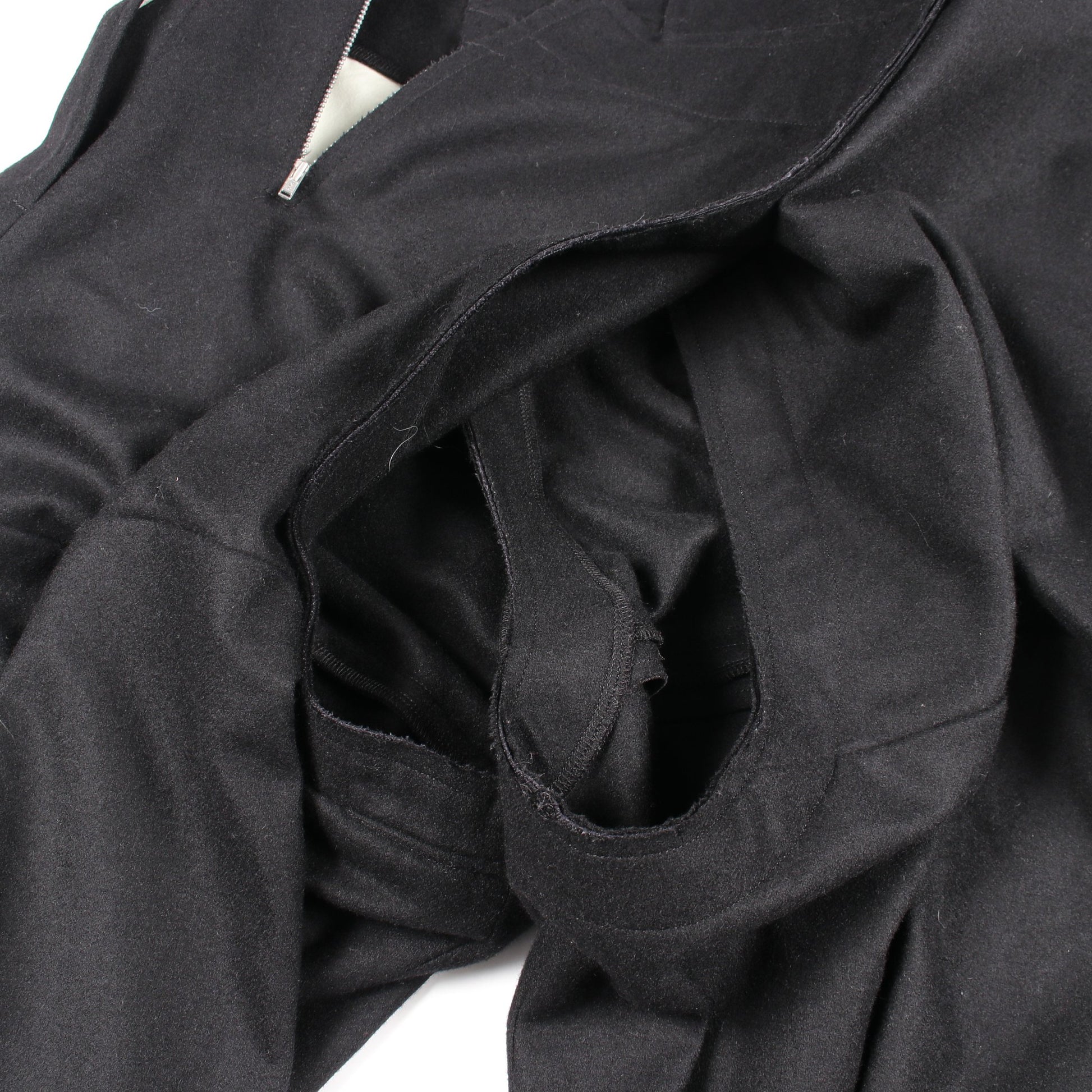 変形 サルエルパンツ ウール ナイロン ブラック コムデギャルソン ボトムス Comme des Garcons
