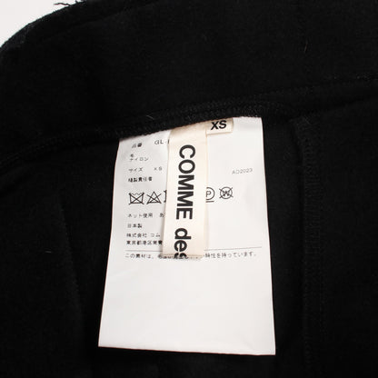 変形 サルエルパンツ ウール ナイロン ブラック コムデギャルソン ボトムス Comme des Garcons