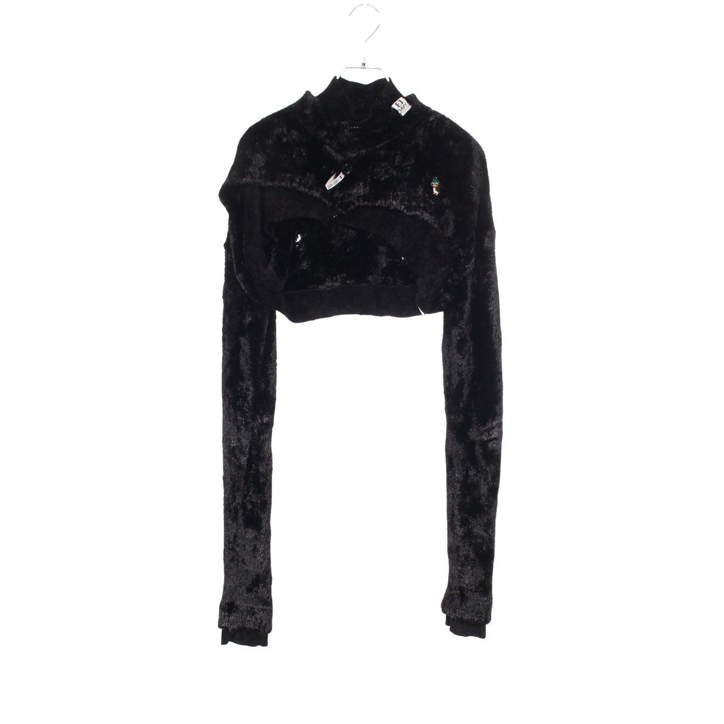 Layered Cropped Knit Cardigan カーディガン レーヨン ナイロン ブラック メゾンミハラヤスヒロ