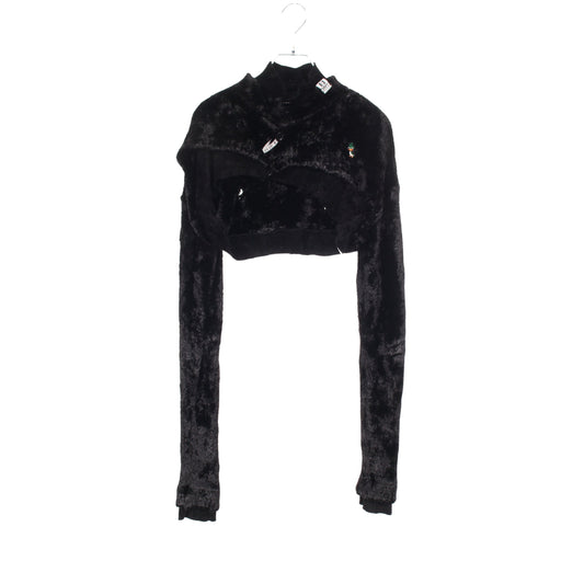 Layered Cropped Knit Cardigan カーディガン レーヨン ナイロン ブラック メゾンミハラヤスヒロ