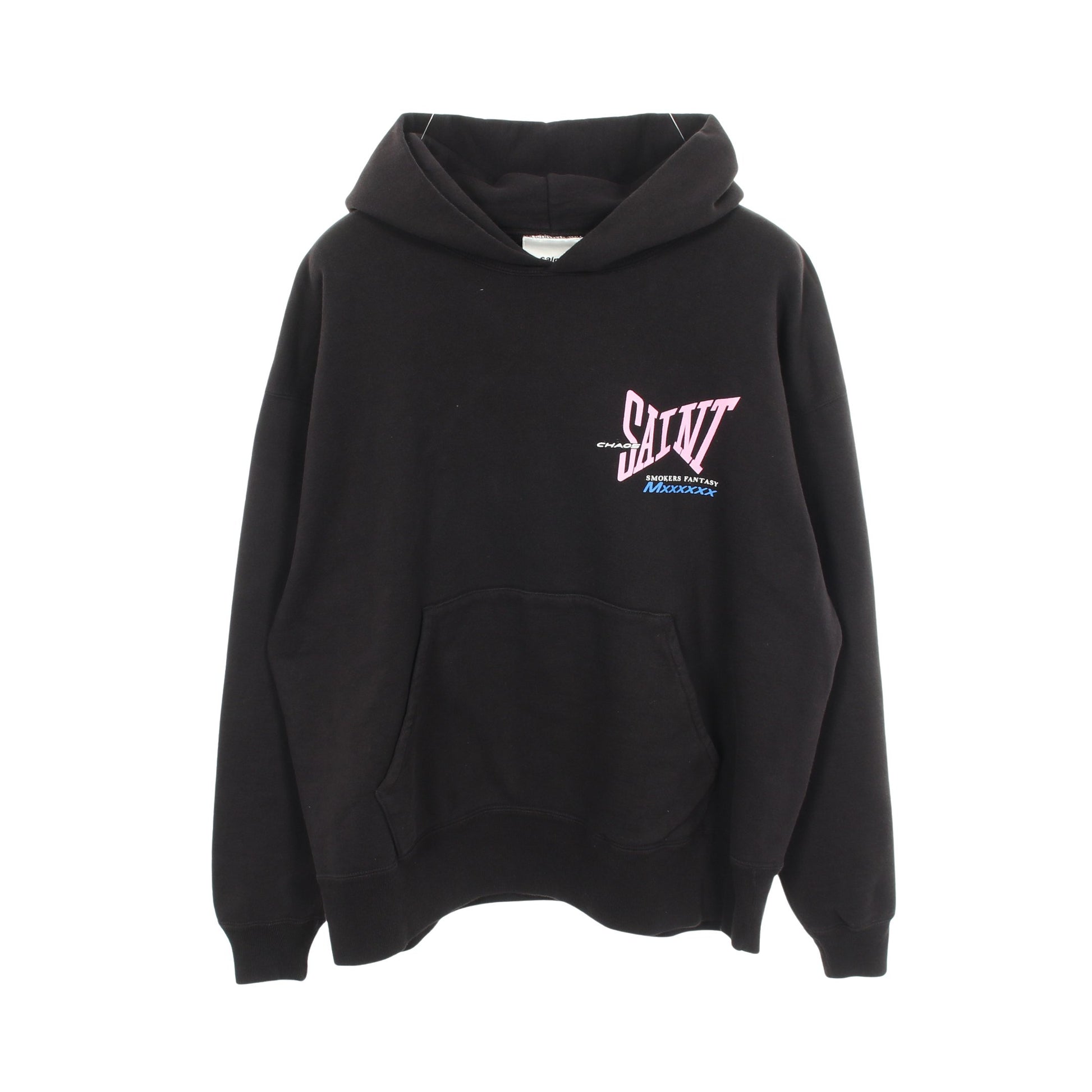 HOODIE RIBON SAINT プルオーバーパーカー コットン ブラック セント マイケル トップス SAINT MICHAEL