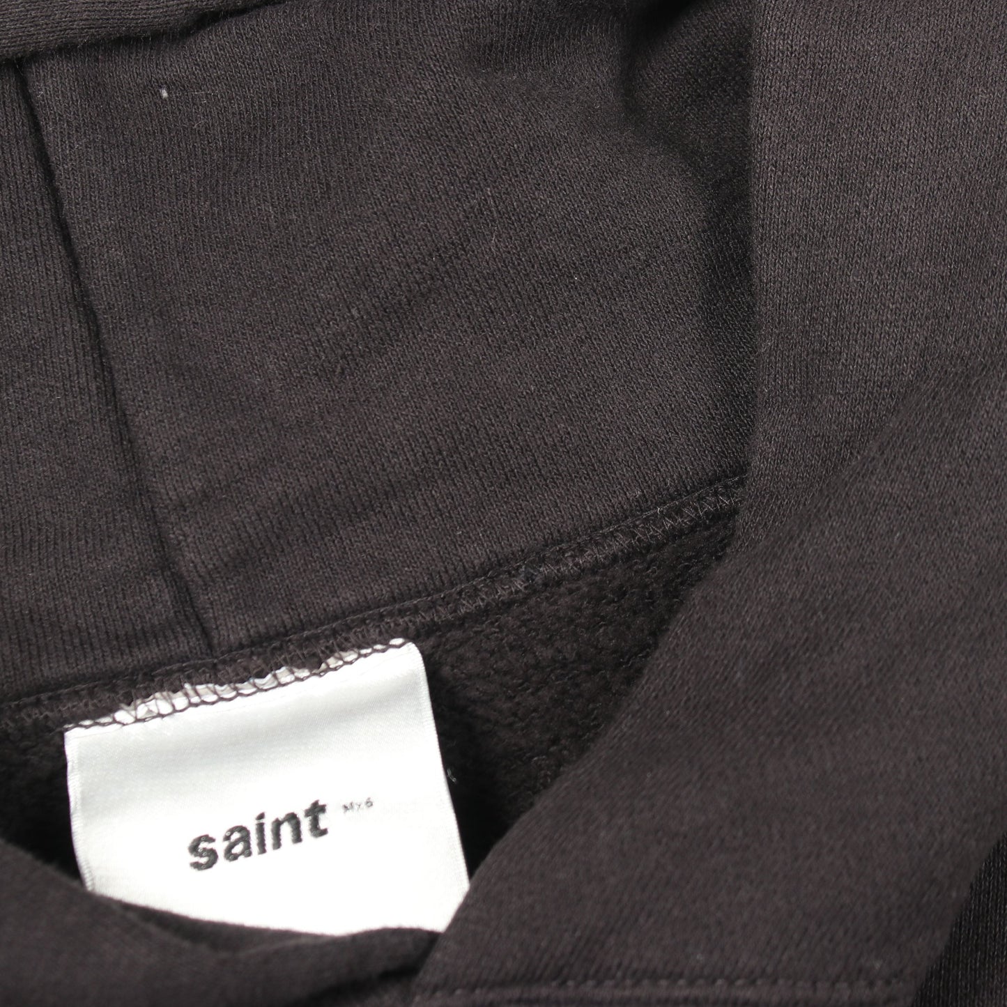 HOODIE RIBON SAINT プルオーバーパーカー コットン ブラック セント マイケル トップス SAINT MICHAEL