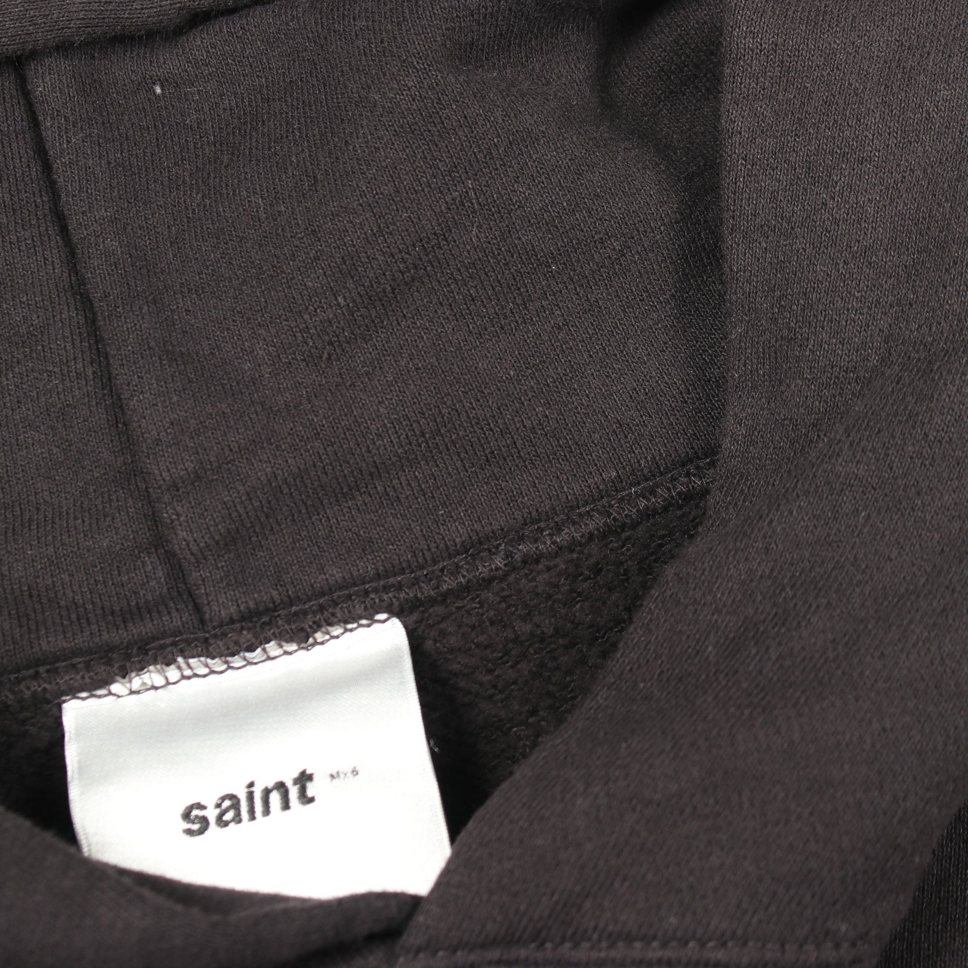 HOODIE RIBON SAINT プルオーバーパーカー コットン ブラック セント マイケル トップス SAINT MICHAEL