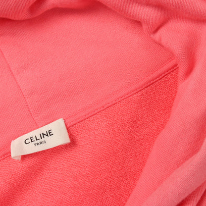 ロゴプリント プルオーバーパーカー コットン ピンク セリーヌ トップス CELINE