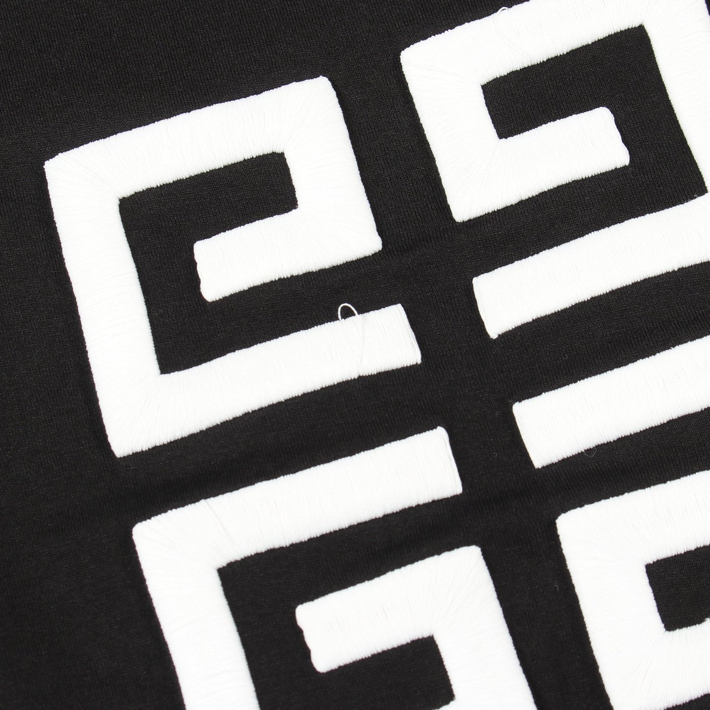 ロゴ刺繍 クルーネック 半袖Tシャツ コットン ブラック ジバンシィ トップス GIVENCHY
