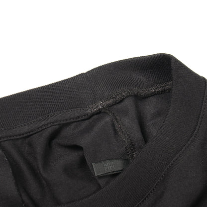 ロゴ刺繍 クルーネック 半袖Tシャツ コットン ブラック ジバンシィ トップス GIVENCHY
