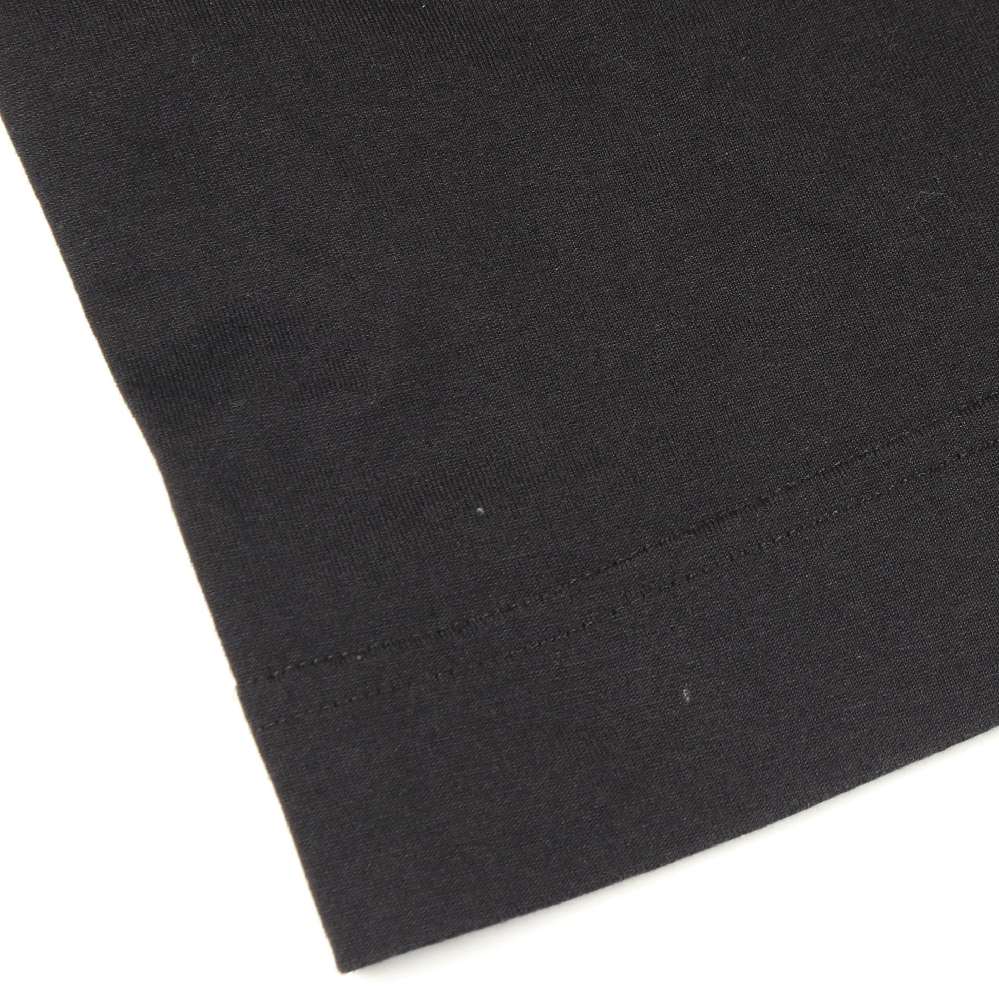 ロゴ刺繍 クルーネック 半袖Tシャツ コットン ブラック ジバンシィ トップス GIVENCHY
