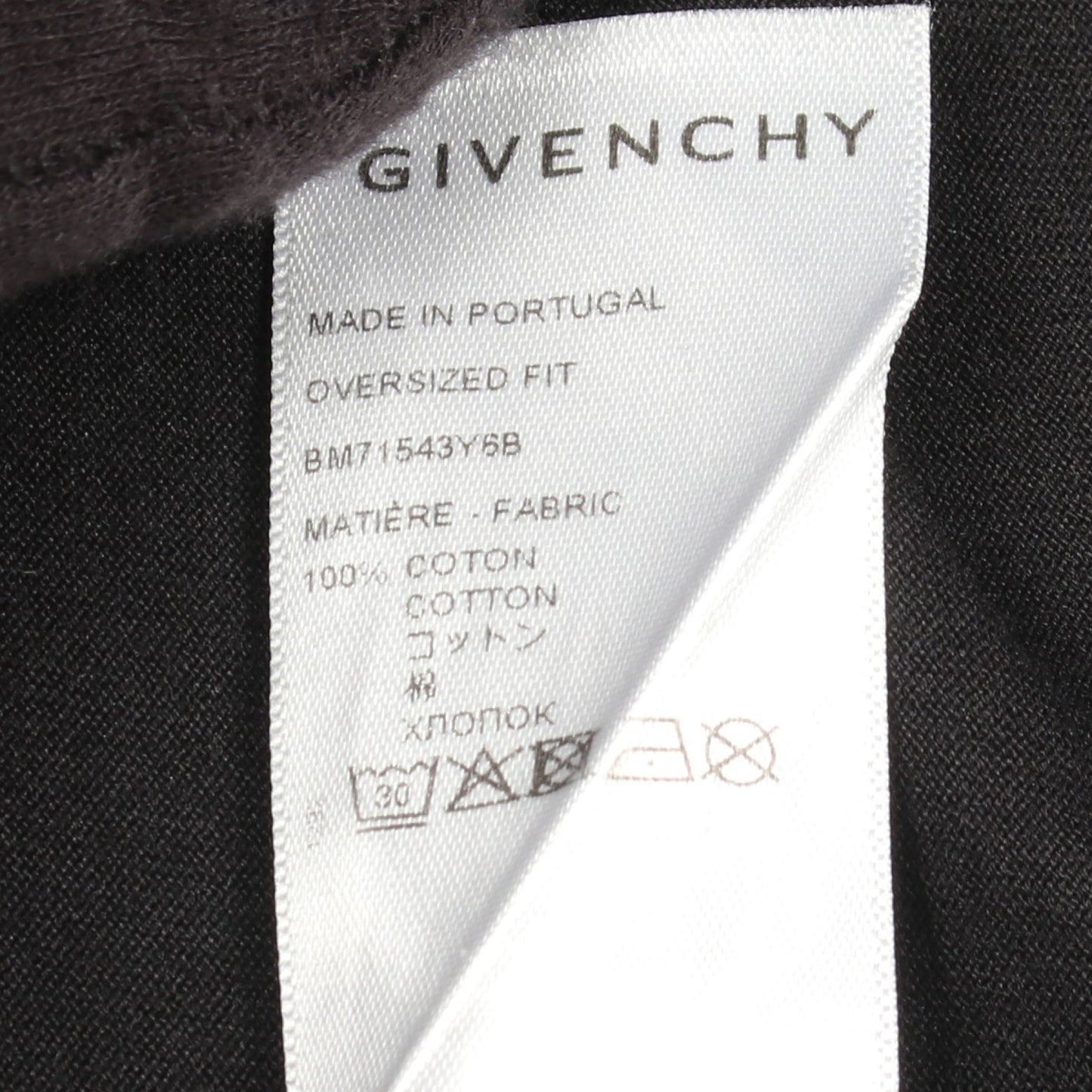 ロゴ刺繍 クルーネック 半袖Tシャツ コットン ブラック ジバンシィ トップス GIVENCHY