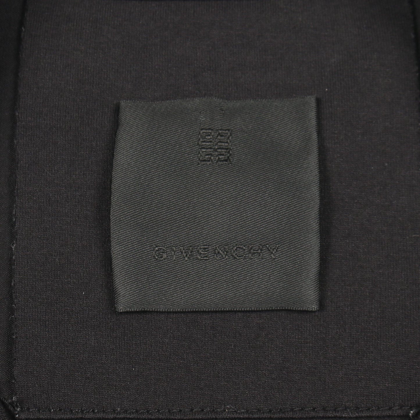 ロゴ刺繍 クルーネック 半袖Tシャツ コットン ブラック ジバンシィ トップス GIVENCHY