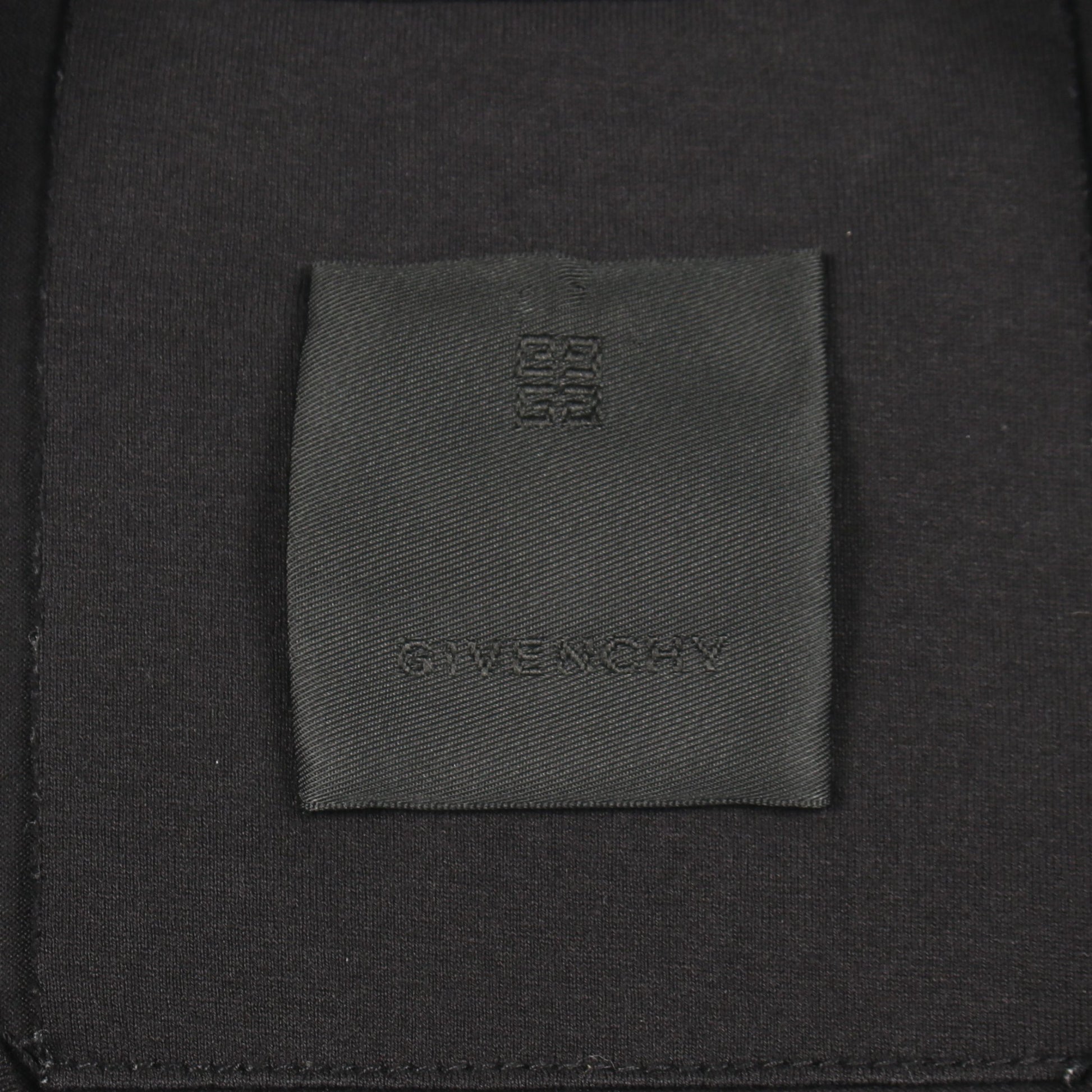 ロゴ刺繍 クルーネック 半袖Tシャツ コットン ブラック ジバンシィ トップス GIVENCHY