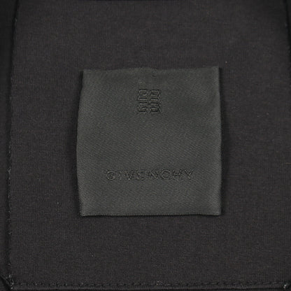 ロゴ刺繍 クルーネック 半袖Tシャツ コットン ブラック ジバンシィ トップス GIVENCHY