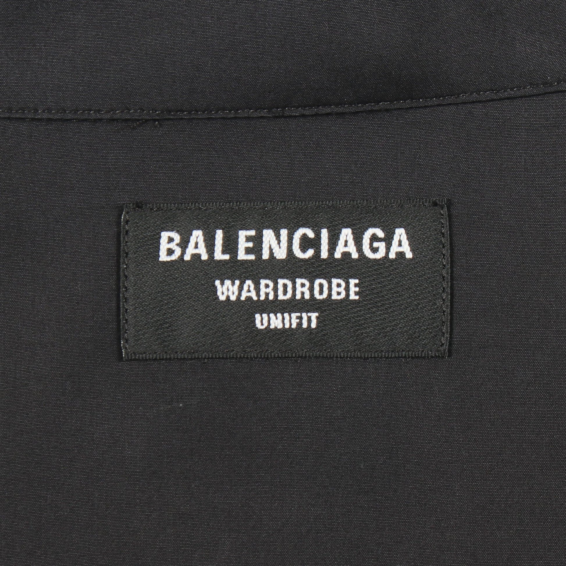 ロゴプリント 長袖 シャツ XXS ブラック バレンシアガ トップス BALENCIAGA