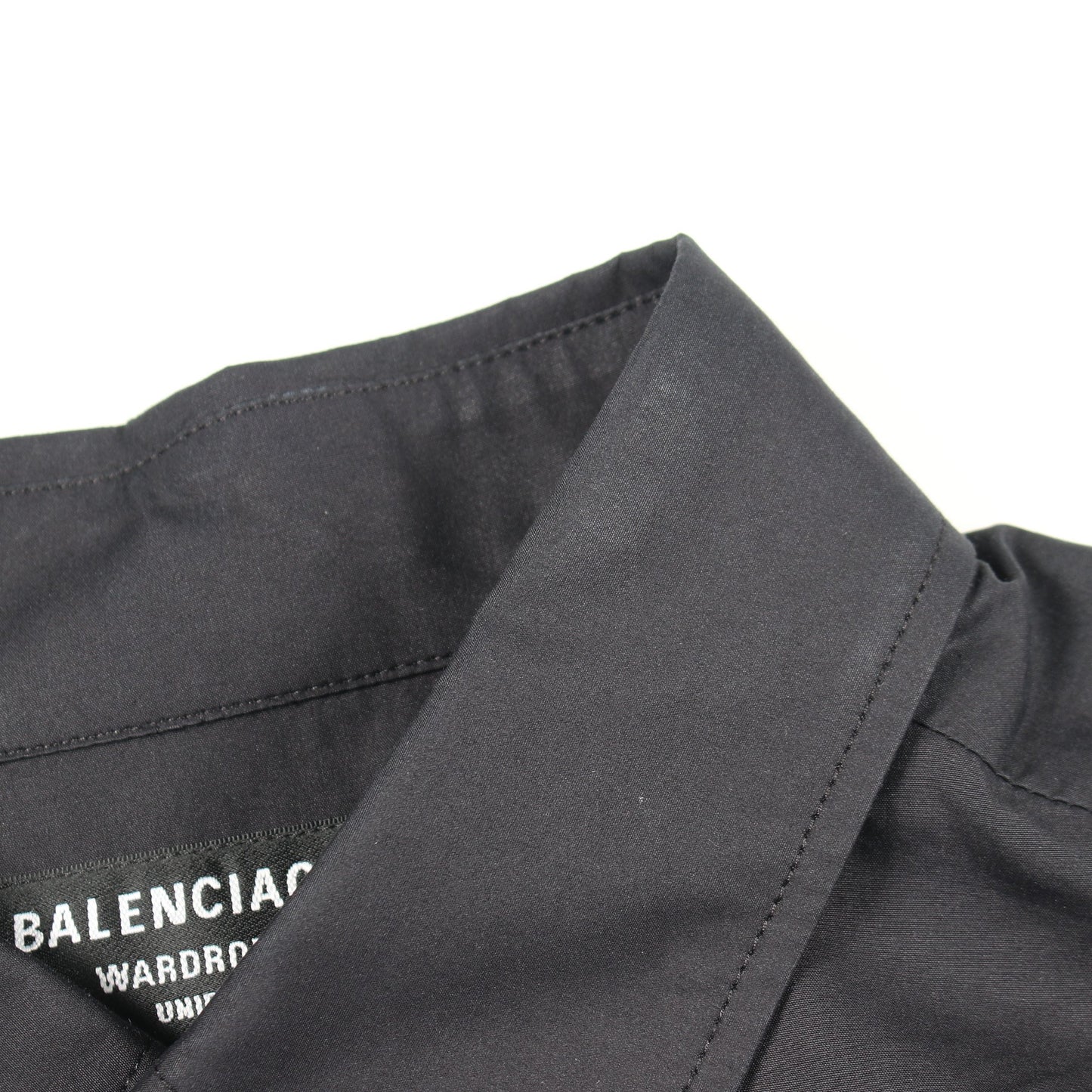 ロゴプリント 長袖 シャツ XXS ブラック バレンシアガ トップス BALENCIAGA