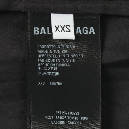 ロゴプリント 長袖 シャツ XXS ブラック バレンシアガ トップス BALENCIAGA