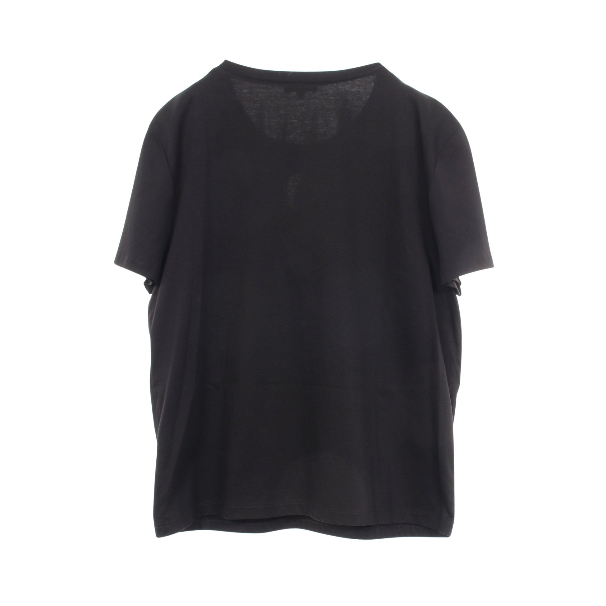 クルーネック 半袖Tシャツ コットン ブラック シャネル トップス CHANEL