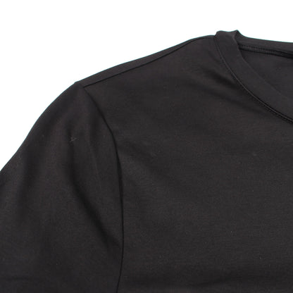 クルーネック 半袖Tシャツ コットン ブラック シャネル トップス CHANEL