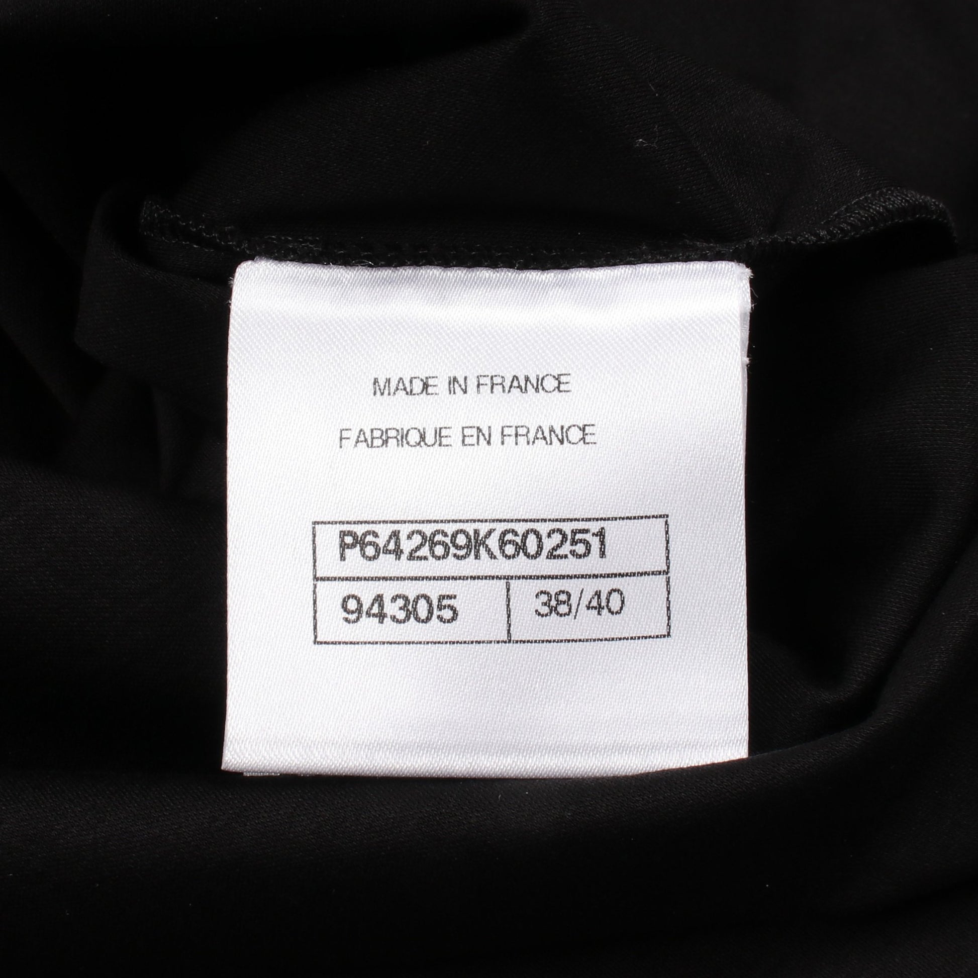 クルーネック 半袖Tシャツ コットン ブラック シャネル トップス CHANEL
