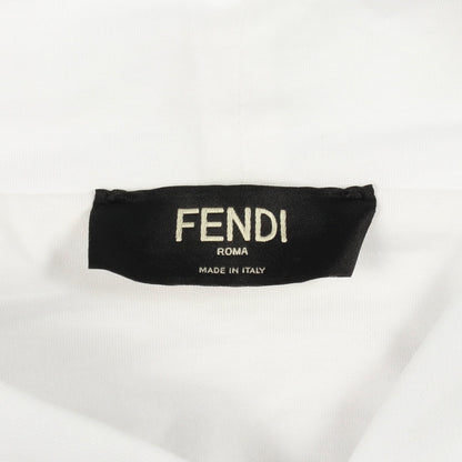 ズッカ プルオーバーパーカー コットン ホワイト ブラウン ブラック フェンディ トップス FENDI