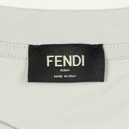 FFモチーフ ズッカ柄 半袖Tシャツ コットン ライトグレー グレー フェンディ トップス FENDI