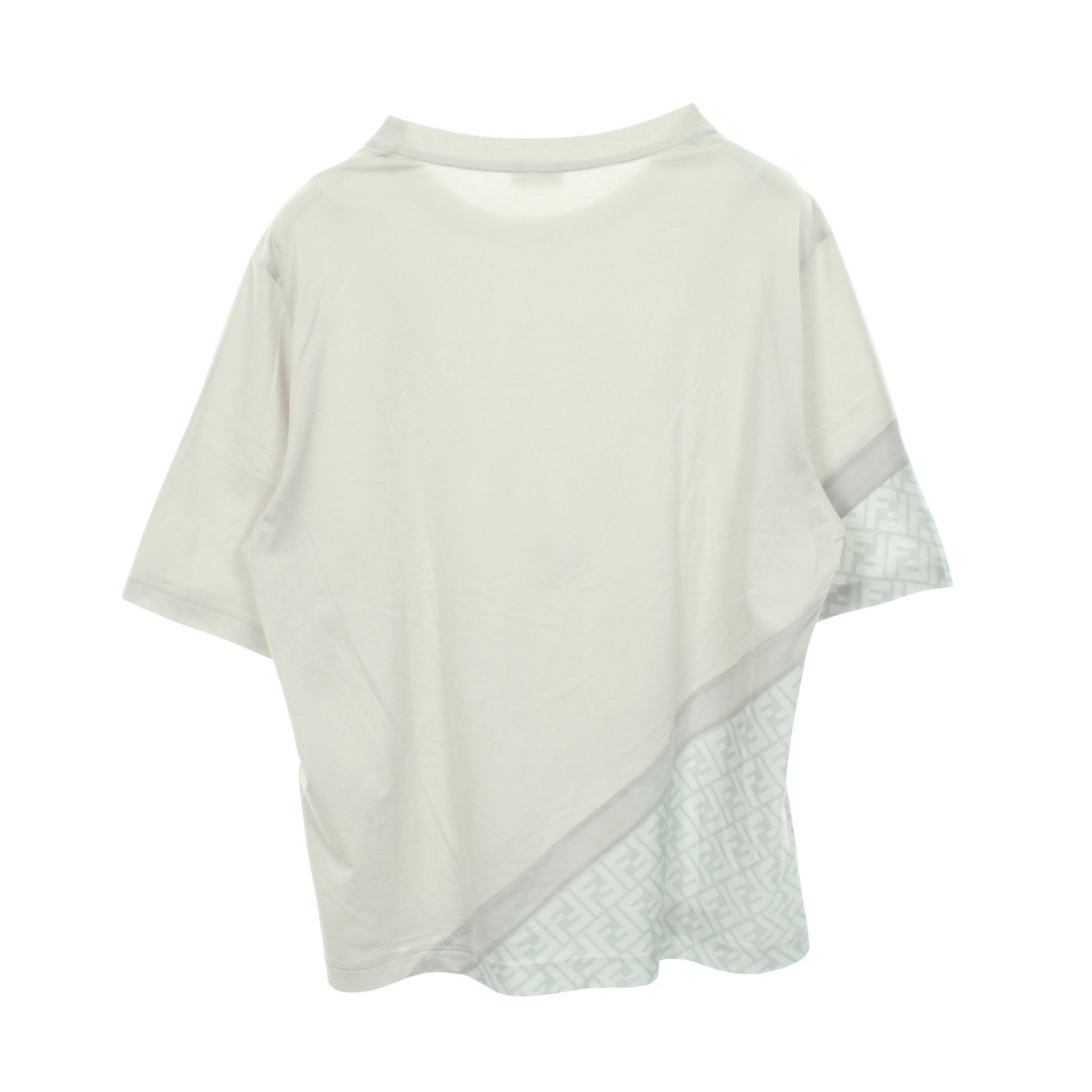 FFモチーフ ズッカ柄 半袖Tシャツ コットン ライトグレー グレー フェンディ トップス FENDI