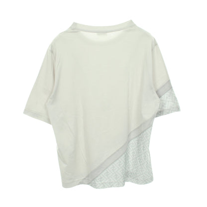 FFモチーフ ズッカ柄 半袖Tシャツ コットン ライトグレー グレー フェンディ トップス FENDI
