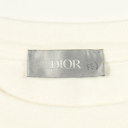 DIOR × Denim Tears ロゴ刺繍 半袖Tシャツ コットン オフホワイト クリスチャンディオール トップス Christian Dior