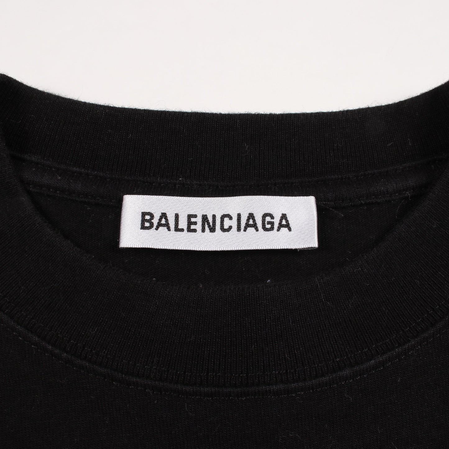 SYMBOLIC LOGO オーバーサイズ 半袖Tシャツ コットン ブラック バレンシアガ