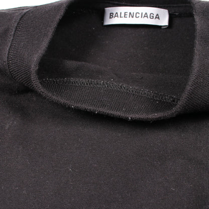 SYMBOLIC LOGO オーバーサイズ 半袖Tシャツ コットン ブラック バレンシアガ